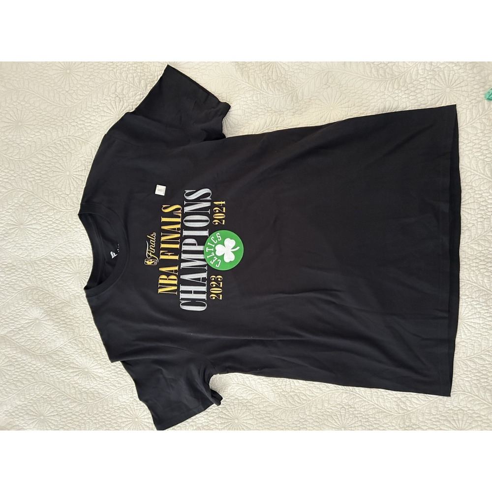 Fanantics Boston Celtics Nba Finals 2023 2024 Champions T Shirt Men Size L Black